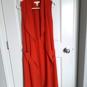 H&M Long Waterfall Vest